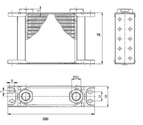 NRF 31146 Oil Cooler, engine oil